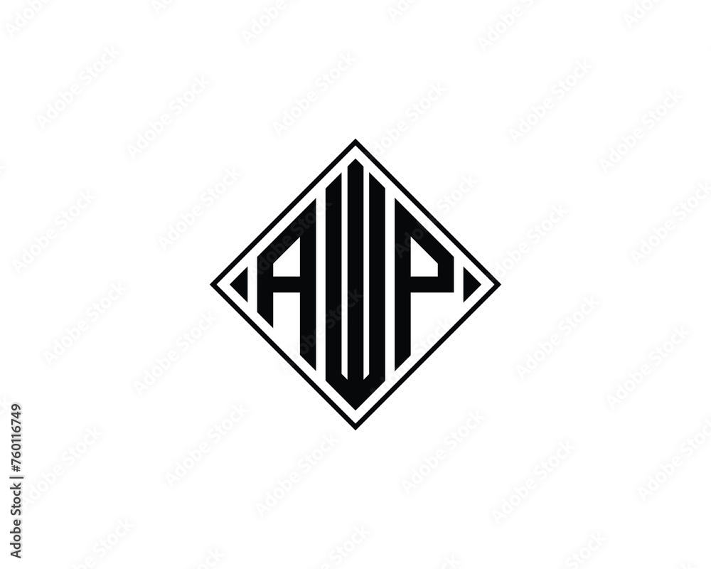 AWP logo design vector template AWP logo design vector template