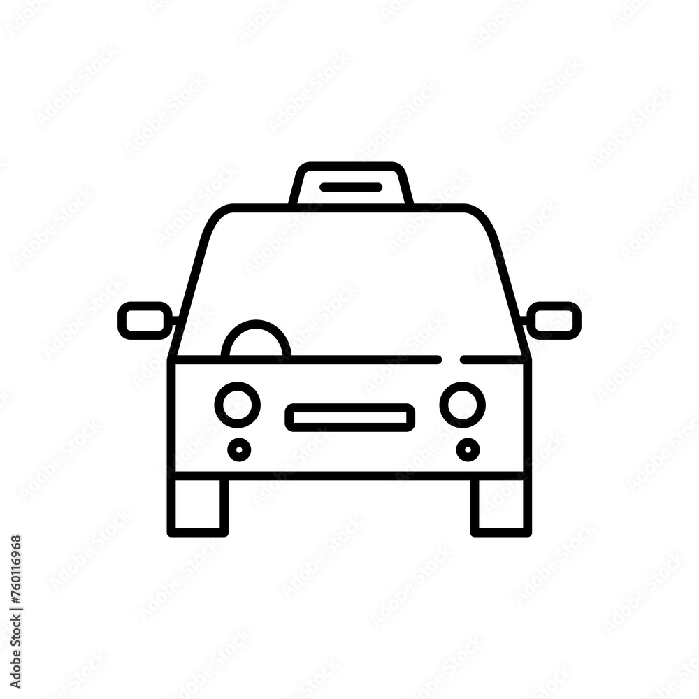 
Taxi icon. Car,vehicle Vector icon isolated on white background.
