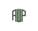 AWP logo design vector template