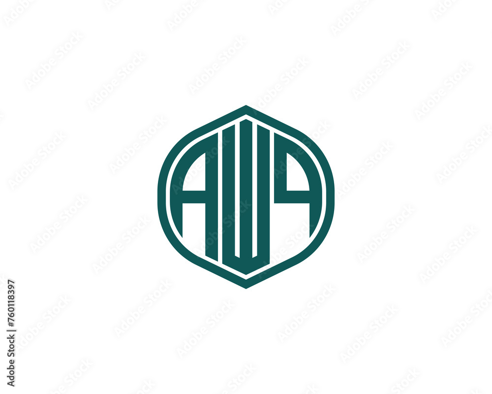 AWQ logo design vector template AWQ logo design vector template