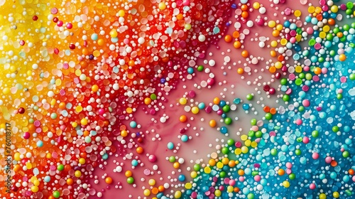 Colorful topping sugar background