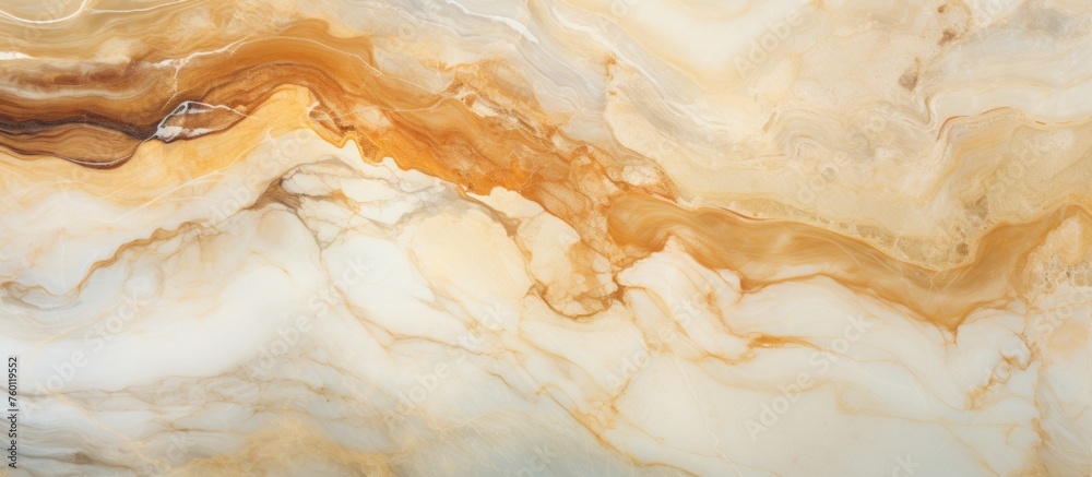 A detailed closeup of a marble pattern in brown and white tones, resembling ingredients in a culinary dish or art piece with liquid stains A detailed closeup of a marble pattern in brown and white tones, resembling ingredients in a culinary dish or art piece with liquid stains