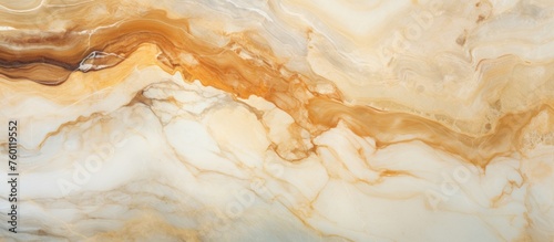 A detailed closeup of a marble pattern in brown and white tones, resembling ingredients in a culinary dish or art piece with liquid stains