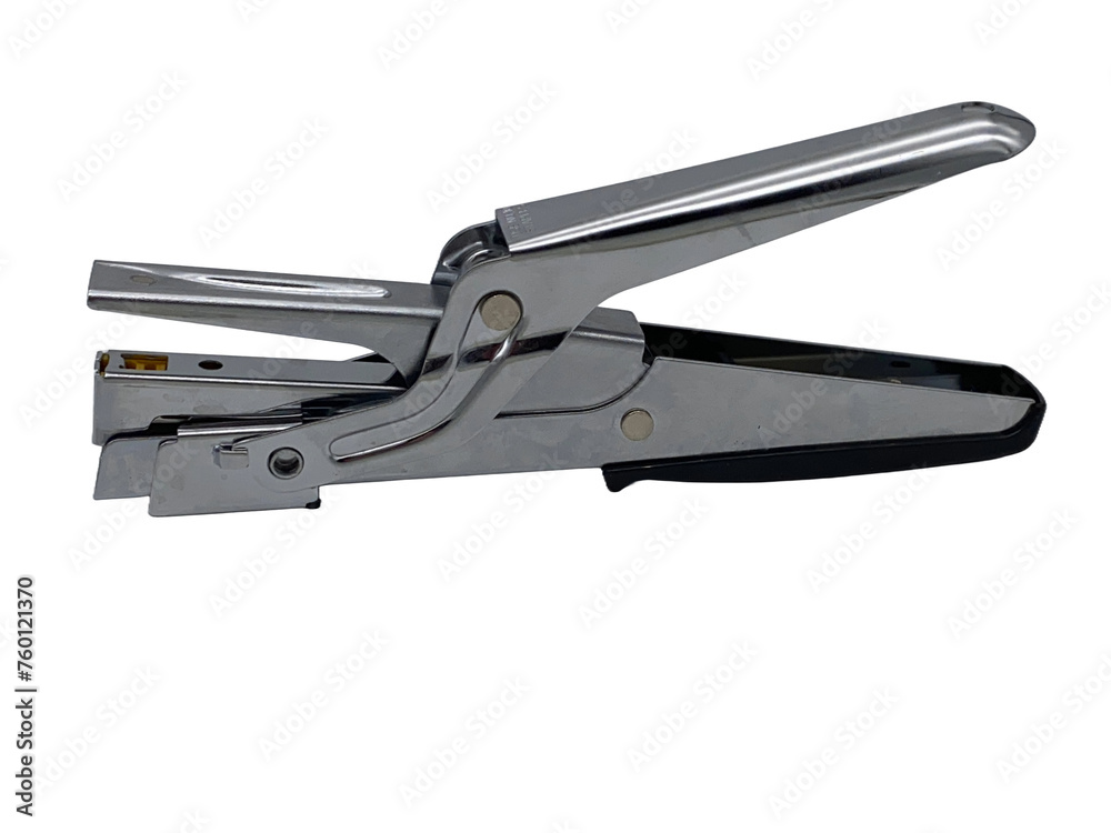 Metalic stapler isolated on a white background from different perspectives
Metalic stapler isolated on a white background from different perspectives
