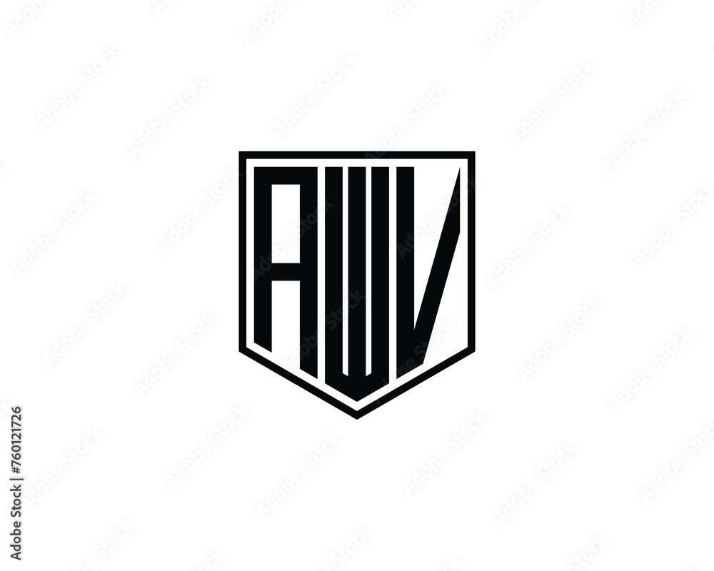 AWV logo design vector template AWV logo design vector template