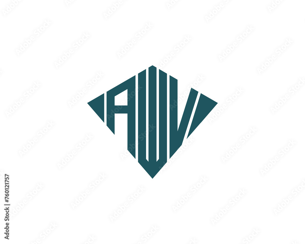 AWV logo design vector template AWV logo design vector template