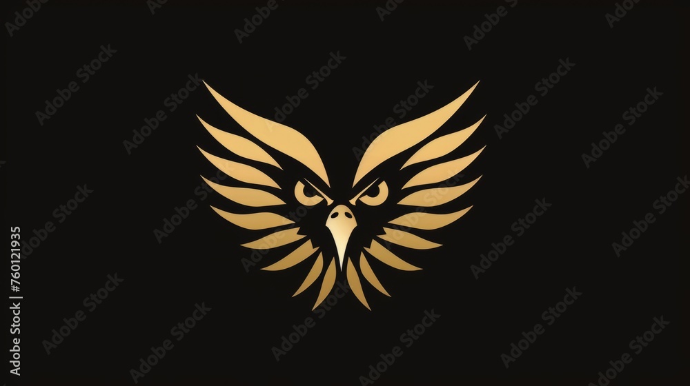 Obraz premium Eagle Head cart logo