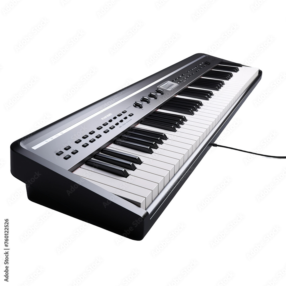 piano keys isolated on white piano keys isolated on white