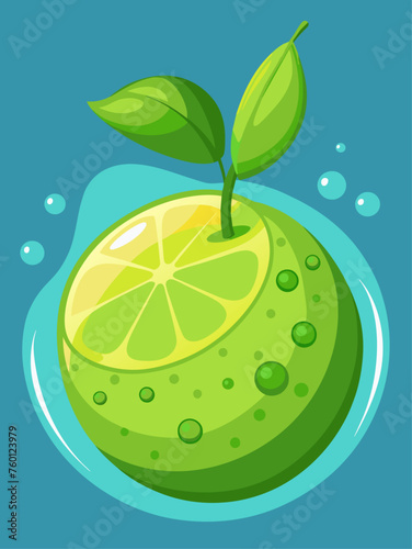 Lime wedges float in a clear glass of water.