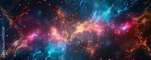 cosmic energy explosion bright. photo