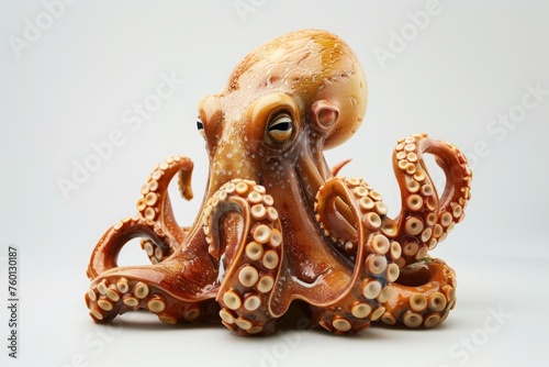 octopus figurine isolated on white