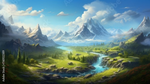 Fantasy Landscape Game Art