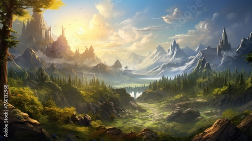 Fantasy Landscape Game Art