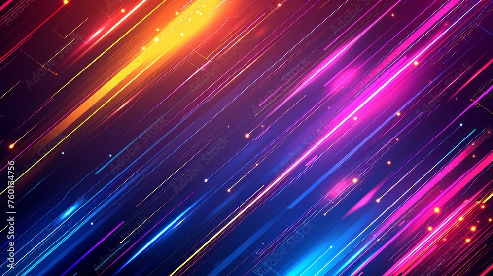 Bright streaks rush across the canvas, creating an abstract representation of high-energy and digital acceleration Bright streaks rush across the canvas, creating an abstract representation of high-energy and digital acceleration