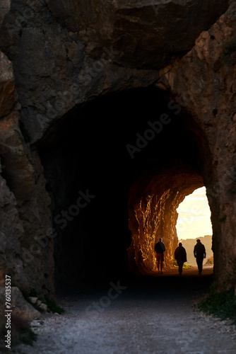 Spain Andalucia spring surrounding lonely tree mountains clouds tunnel