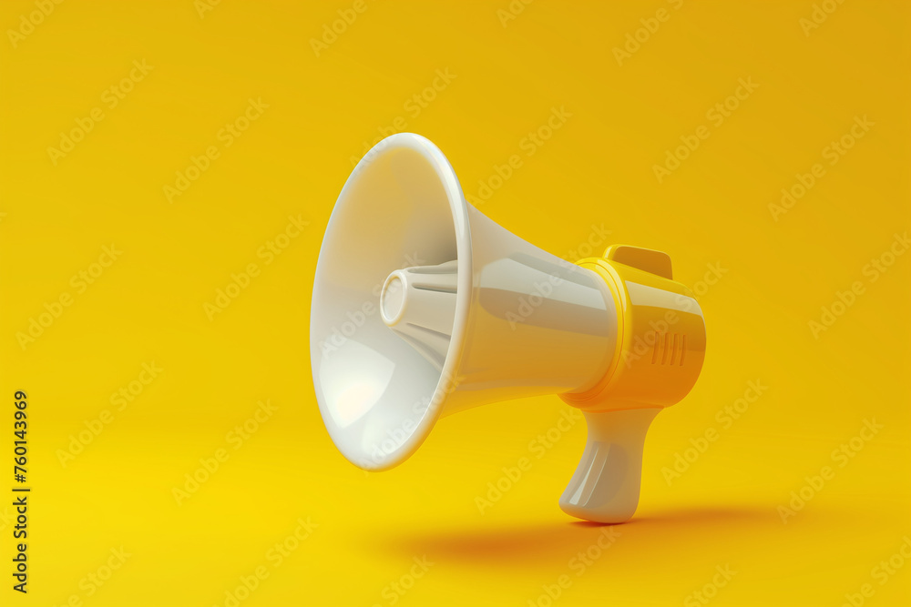 3d megaphone speaker or loudspeaker bullhorn for announce promotion, Ai Generated 3d megaphone speaker or loudspeaker bullhorn for announce promotion, Ai Generated