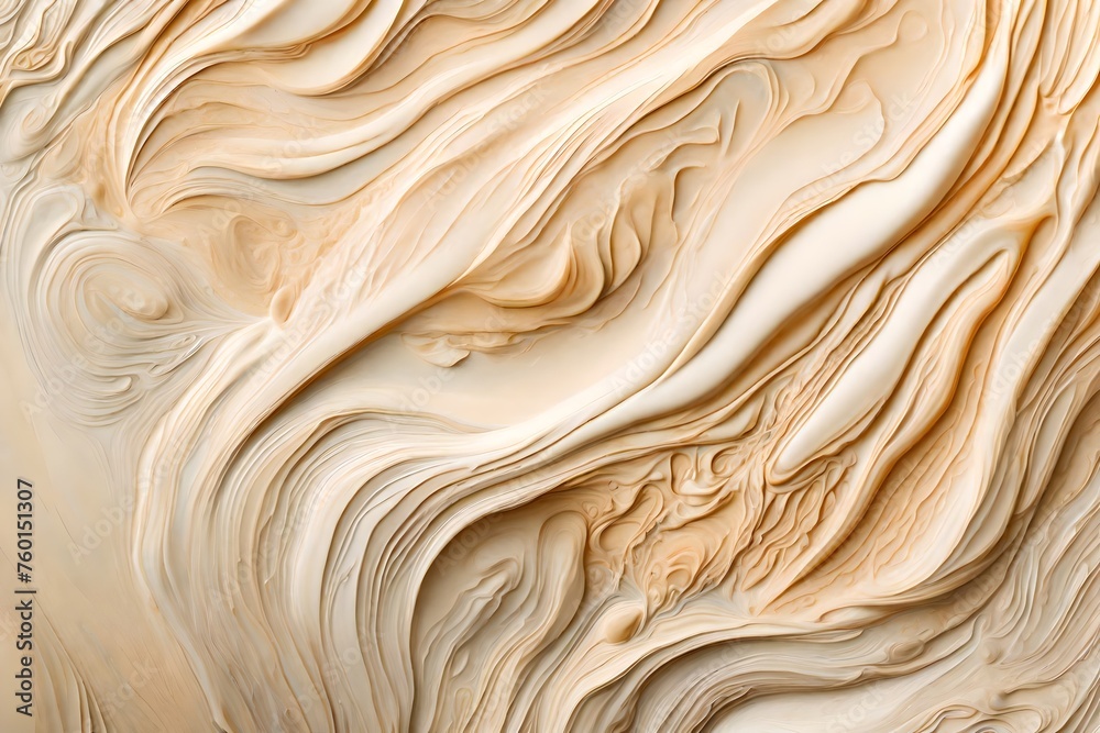 Cream-Colored 3D Background Texture Resembling Soft Cream. Vanilla Creamscape Wallpaper. Cream-Colored 3D Background Texture Resembling Soft Cream. Vanilla Creamscape Wallpaper.