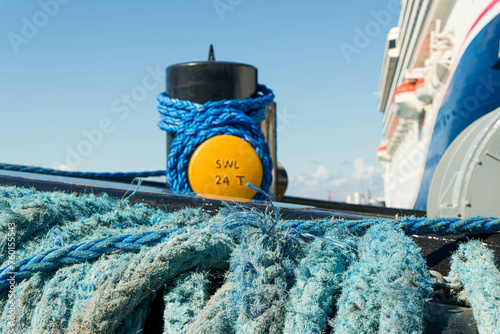 Frayed Ropes on Old Ship © dbvirago