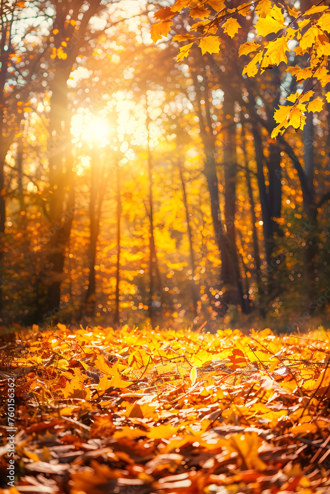 Beautiful autumn background, autumn forest wallpaper, cozy nature Beautiful autumn background, autumn forest wallpaper, cozy nature