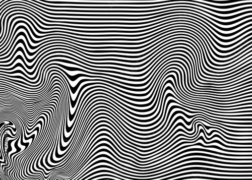 Indie Aesthetic Trippy Wave Pattern, Retro Psychedelic Background