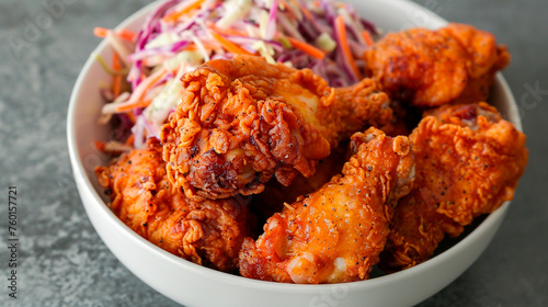 a closeup shot of chicken and vegetables