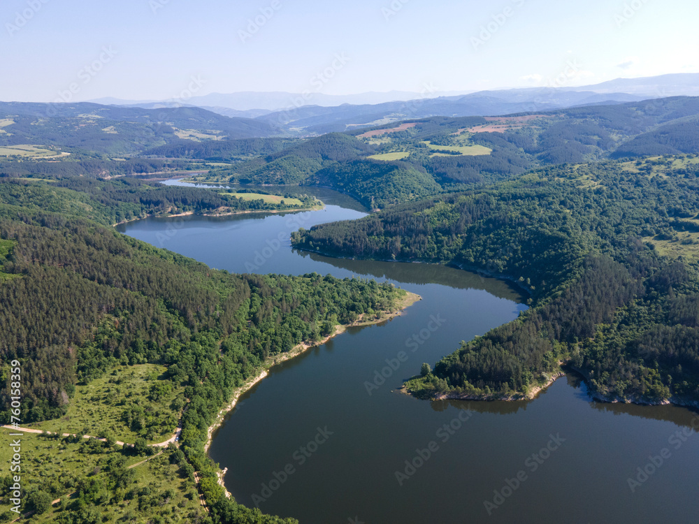 Topolnitsa Reservoir at Sredna Gora Mountain, Bulgaria