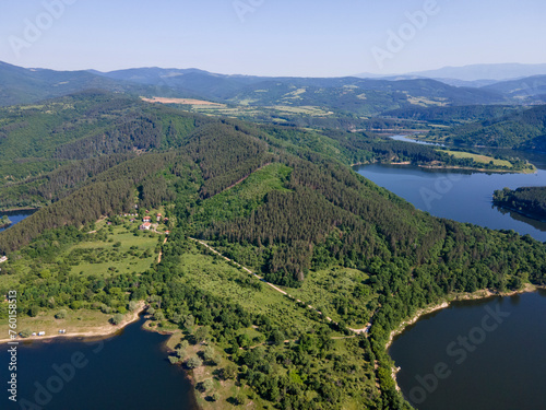 Topolnitsa Reservoir at Sredna Gora Mountain, Bulgaria photo