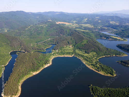 Topolnitsa Reservoir at Sredna Gora Mountain, Bulgaria photo