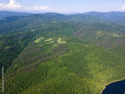 Topolnitsa Reservoir at Sredna Gora Mountain, Bulgaria photo