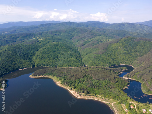 Topolnitsa Reservoir at Sredna Gora Mountain, Bulgaria photo