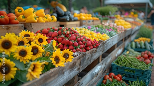 Outdoor fruit market.