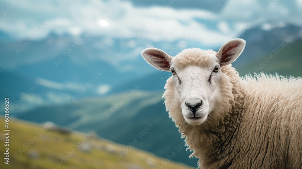 Fototapeta premium Mutton in the mountains