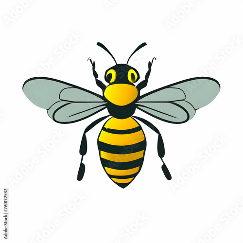 Vector Illustration of Honey Bee Logo