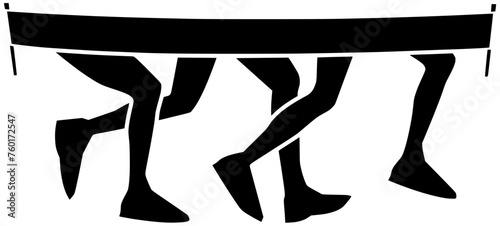 runner illustration marathon silhouette speed logo sport icon track outline run jogging health fast athlete training shoe shoes action shape competition motion sprint for vector graphic background