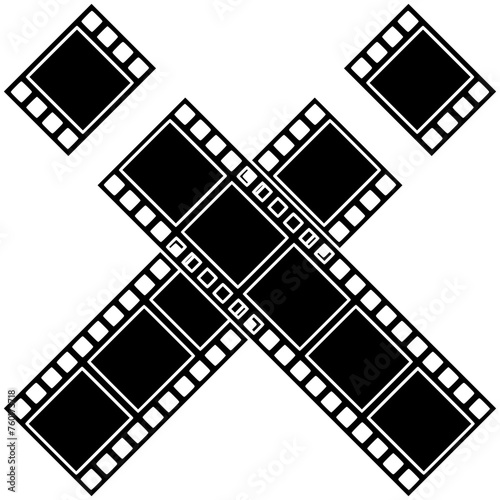 cinema illustration tripod silhouette camera logo video icon movie outline creator photography retro reel cinematography film entertainment equipment vintage shape media projector lens for vector