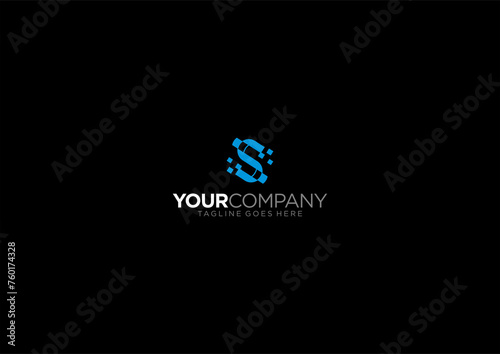 Digital abstract logo design
