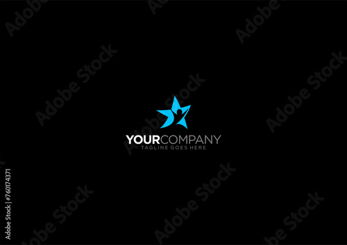 Star Logo design with people