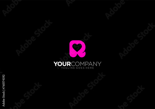 R Love abstract logo design