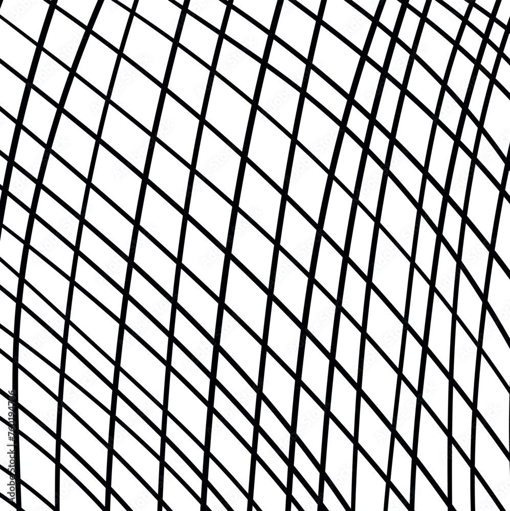 The grid consists of thick and oblique lines. The grid consists of thick and oblique lines.