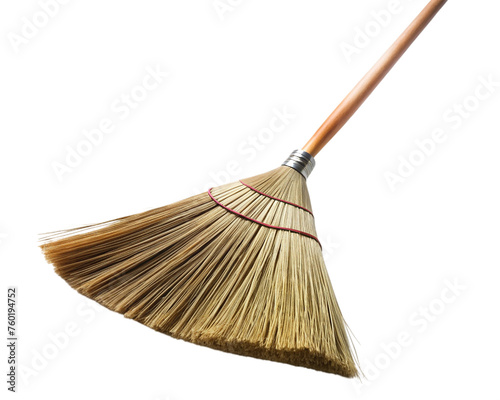 Wooden broom. isolated on transparent background. © shabbir