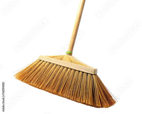 Wooden broom. isolated on transparent background. © shabbir