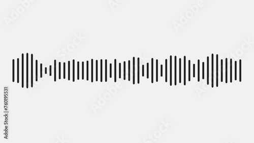 Sound wave animation with black bars on white background, Black sound waves bars on a white background. 
 pastel color  sound wave equalizer. analysis spectrum, spectrum radio, spectrum recording, photo