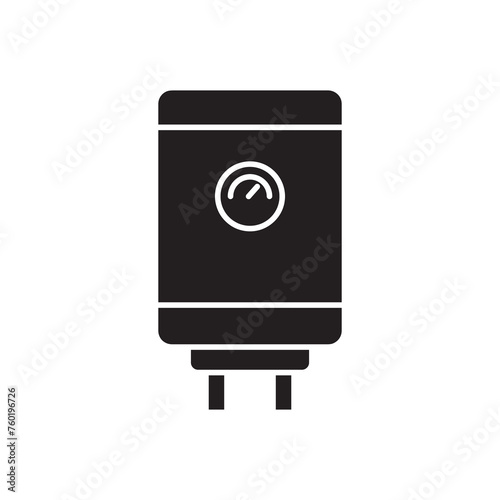 Geyser icon simple black flat illustration on white background..eps