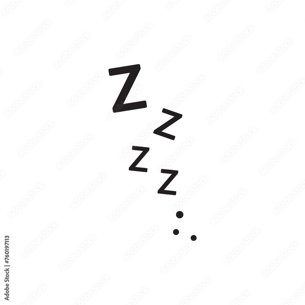 zzz sleep icon, vector flat trendy style illustration on white background..eps zzz sleep icon, vector flat trendy style illustration on white background..eps