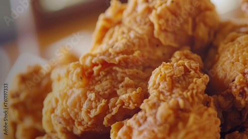 A heap of assorted fried food items, including Jollibee fried chicken, resting on a clean white plate.
