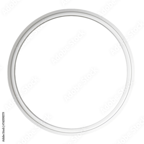 round white empty isolated frame 
