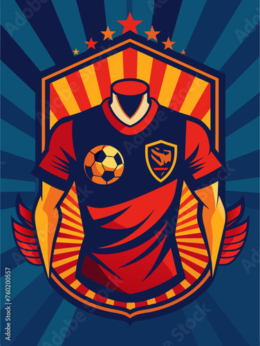 Sporty T-shirt design featuring a bold graphic print and breathable fabric.