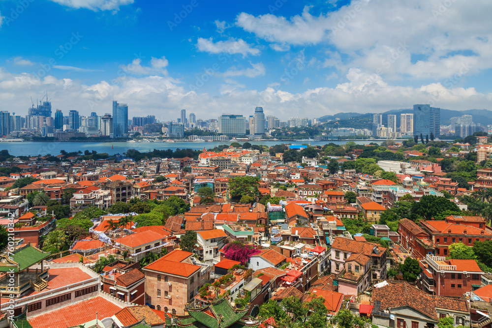 Expansive Urban Skyline and Architecture Panorama