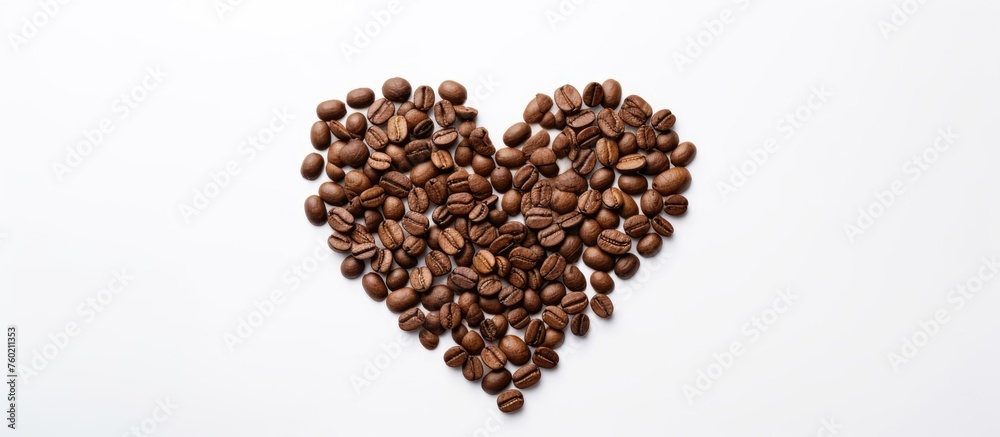 Heart-shaped Coffee Beans - A Symbol of Love and Warmth, Perfect for Valentine's Day Heart-shaped Coffee Beans - A Symbol of Love and Warmth, Perfect for Valentine's Day