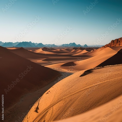Wüste mit einer Schlucht 